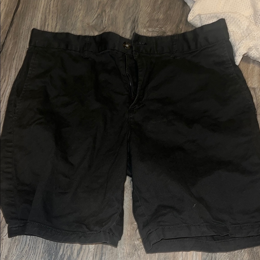 Old Navy Black Flat Front Shorts Relaxed Fit
